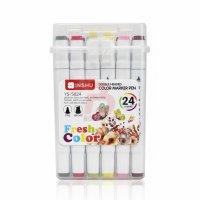 INSHU DOUBLE HEADED MARKER 24 COLORS