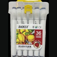 BAOKE DOUBLE HEADED MARKER 36 COLORS 