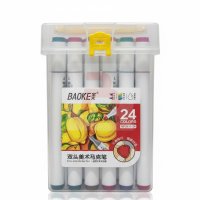 BAOKE DOUBLE HEADED MARKER 24 COLORS 